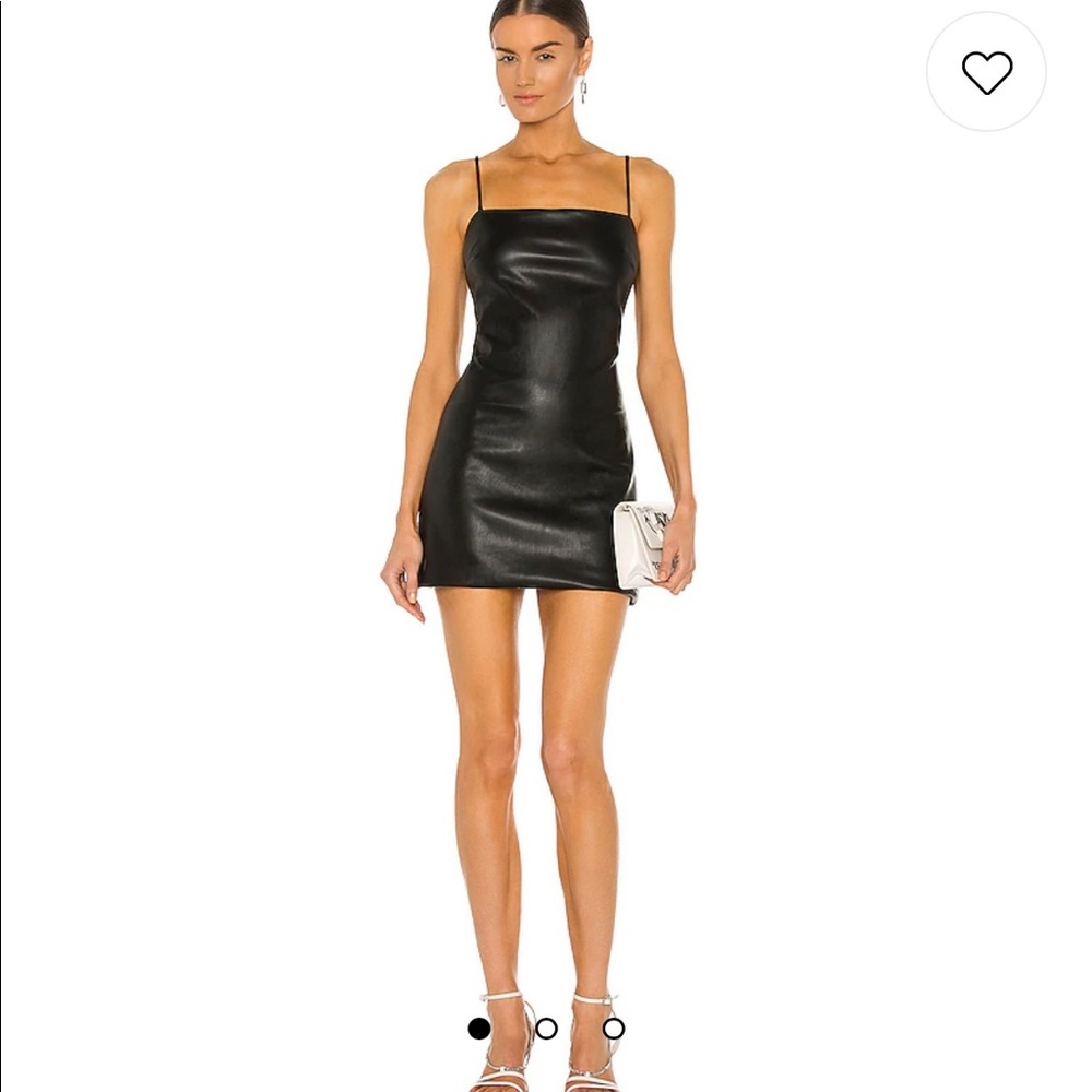 Bardot NWT Anabelle vegan leather dress in black